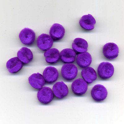 Pompoms 1/2" - Purple x 20